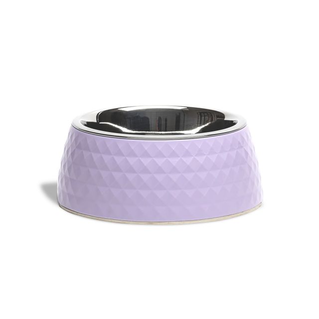 Zl Retro Pyramid Lavender Melamine Dog Bowl-800ml