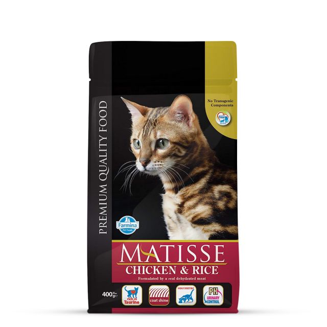 Matisse Chicken & Rice Adult Dry Cat Food - 400 gm