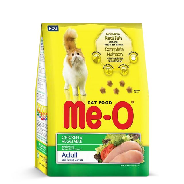 Me-O Chicken & Veg Adult Dry Cat Food - 1.2 kg