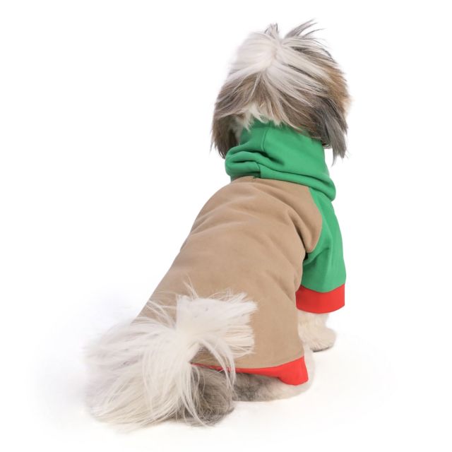 ZL Leafy Vibrant Warmer Hoodie for Dogs-XS