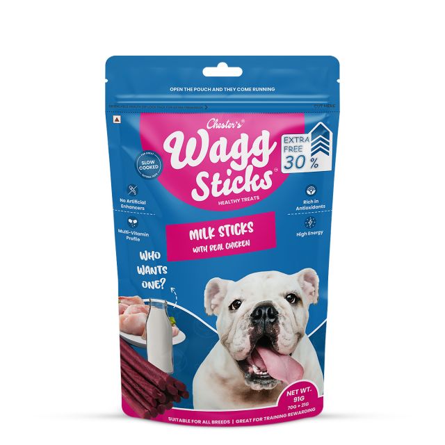 Chesters Wagg Sticks- Milk Sticks Dog Treat - 70 gm