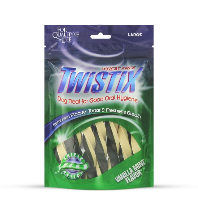 NPIC Twistix Vanilla Mint Dog Dental Treat - 156 gm Large