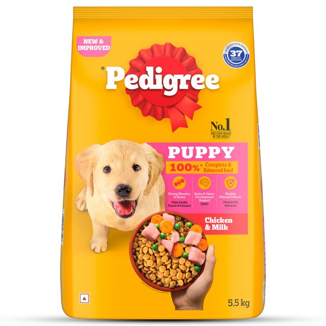 Pedigree Chicken And Milk Puppy Dry Dog Food - 5.5 kg