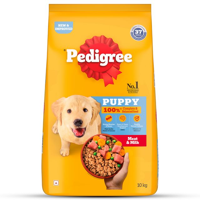 Pedigree Meat & Milk Puppy Dry Food - 10 kg