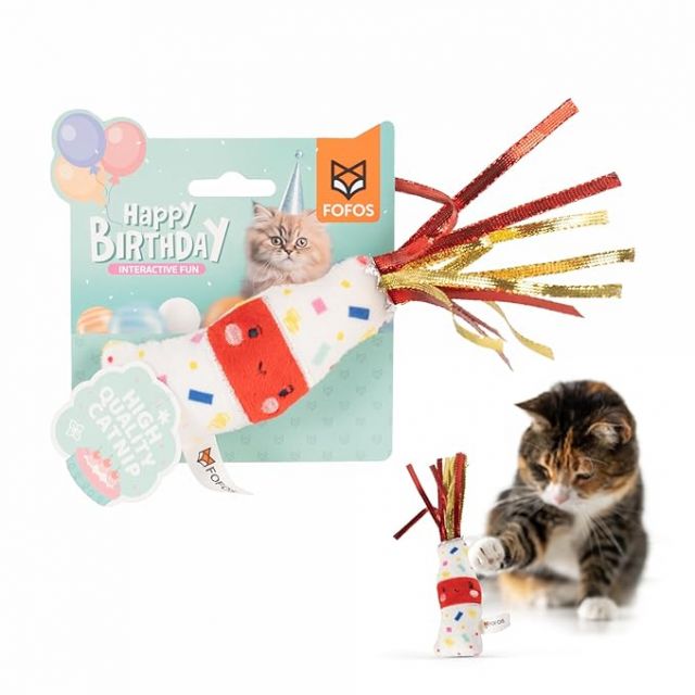 Fofos Birthday Drink Cat Toy