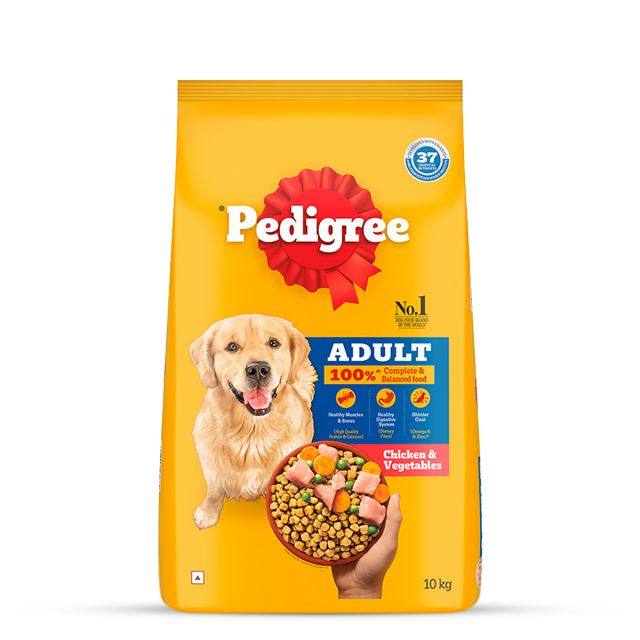 Pedigree Chicken &amp; Vegetables Adult Dry Dog Food - 10 kg