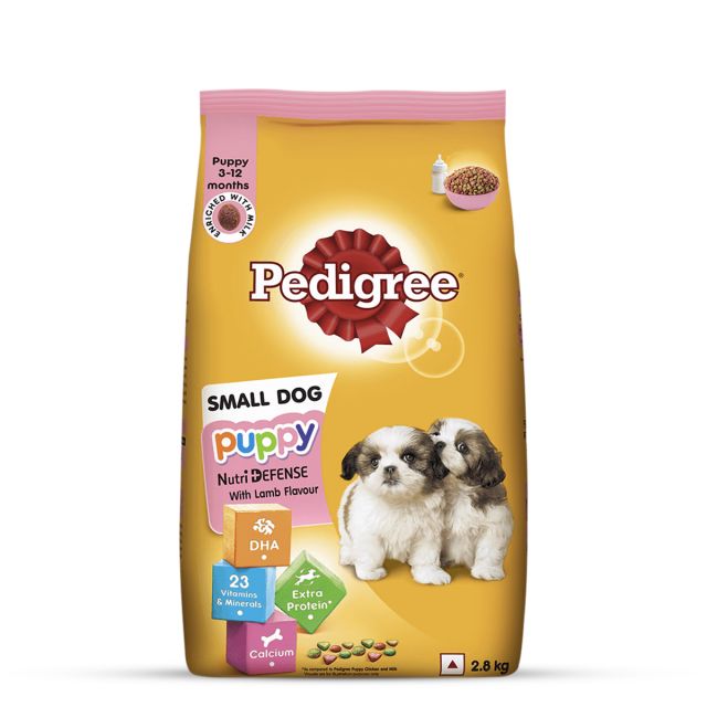 Pedigree Lamb & Milk Small Breed Puppy Dry Food - 2.8 kg