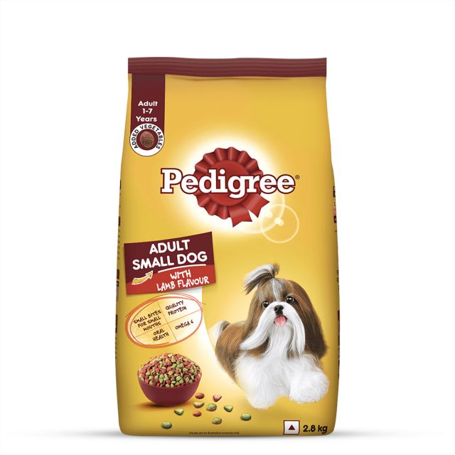Pedigree Lamb & Veg Adult Small Breed Dry Dog Food - 2.8 kg