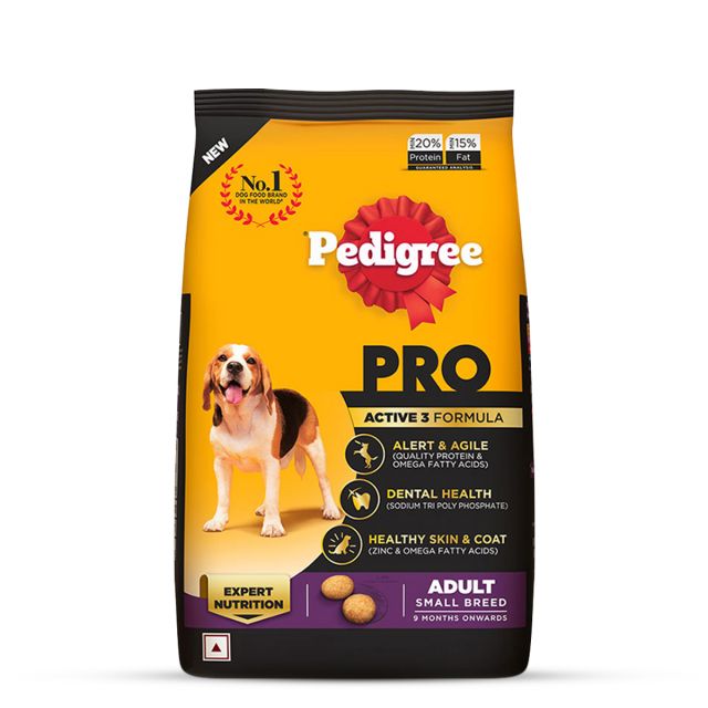 Pedigree PRO Expert Nutrition Adult Small Breed Dry Dog Food (9 Months Onwards) - 3 kg