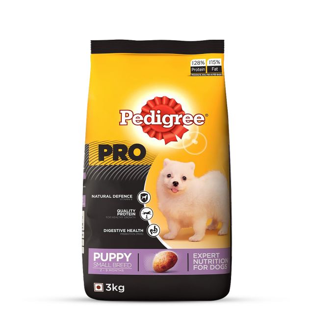 Pedigree PRO Expert Nutrition Small Breed Puppy (2-9 Months) Dry Dog Food - Chicken-3 kg