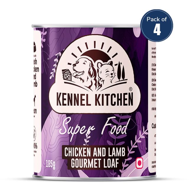 Kennel Kitchen Gurmet Loaf Chicken And Lamb  Puppy/Adult Wet Dog Food (Pack Of 4)