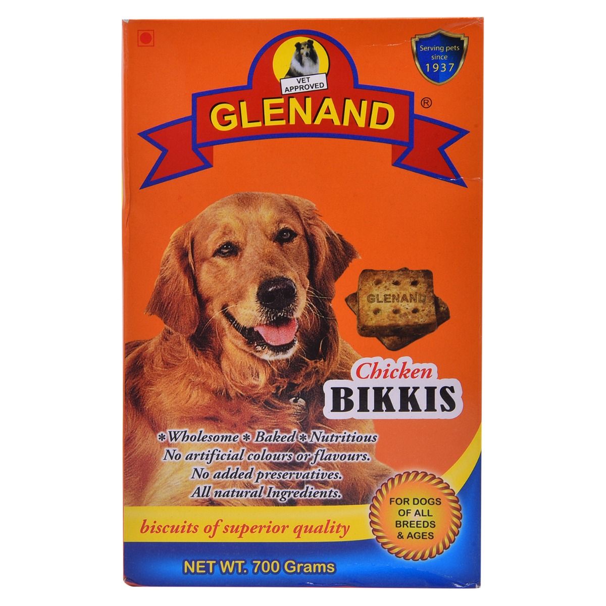 Glenand Chicken Bikkis Dog Biscuit - 700 gm - not to be enabled