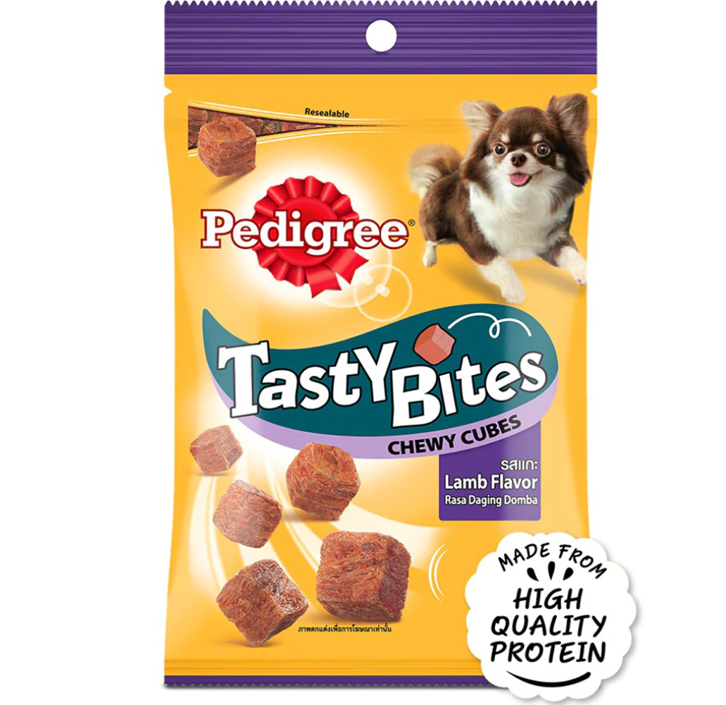 Pedigree Tasty Bites Lamb Flavour Chewy Cubes Dog Meaty Treat - 50 gm - not to be enabled