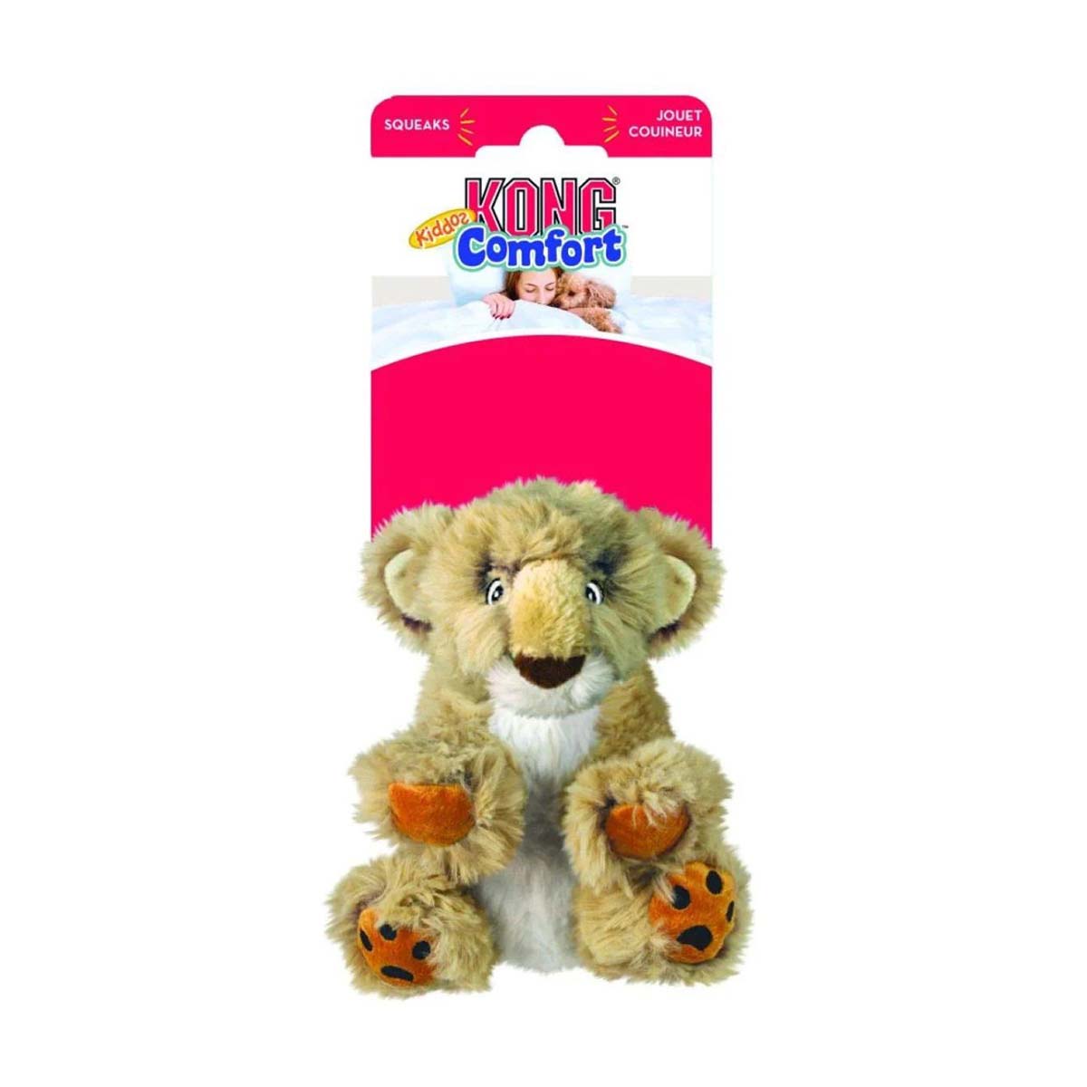 Kong Comfort Kiddos Lion Plush Dog Toy - Large - not to be enabled