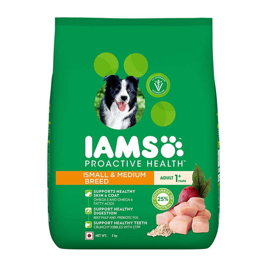 IAMS Proactive Health Adult Small & Medium Breed Dry Dog Food - 3 kg