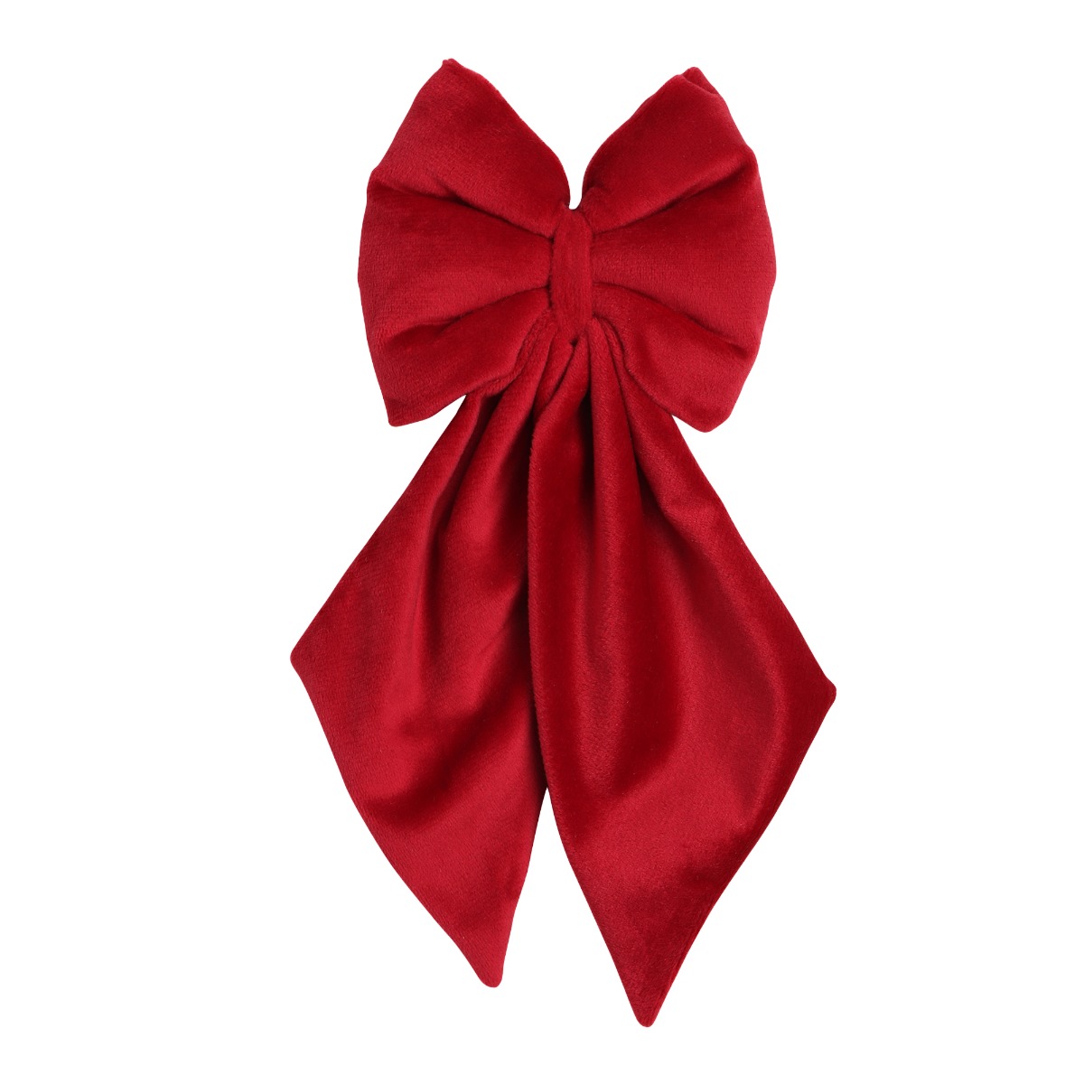 Beboji Creamy Red Ribbon Neck Tie / Bow Tie for Dogs/Puppy/Cats/Kitten | Detachable & Adjustable Pet Dog Bowtie-M