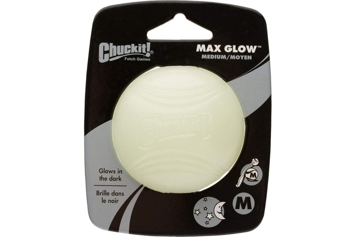 Petmate Chuckit! Max Glow in Dark Ball Fetch Dog Toy - Medium