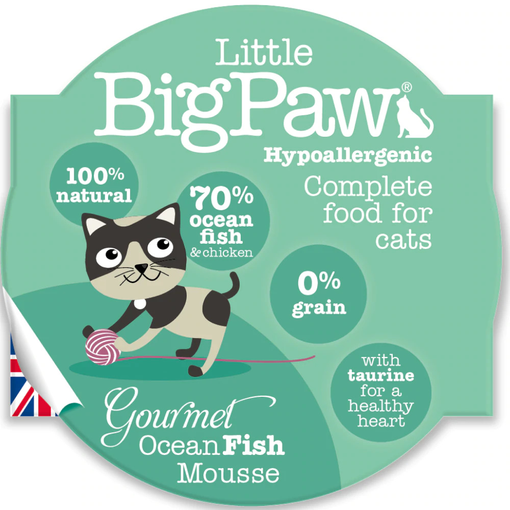 Little Big Paw Gourmet Ocean Fish Mousse Wet Cat Food - 85 gm