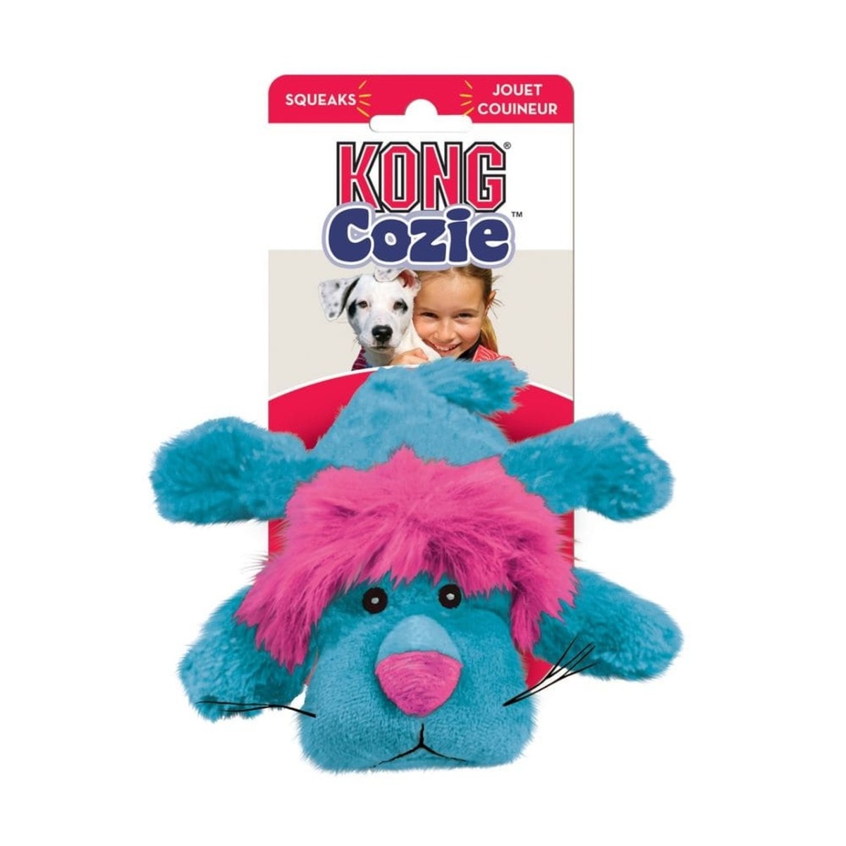 Kong Cozie King Lion Plush Dog Toy